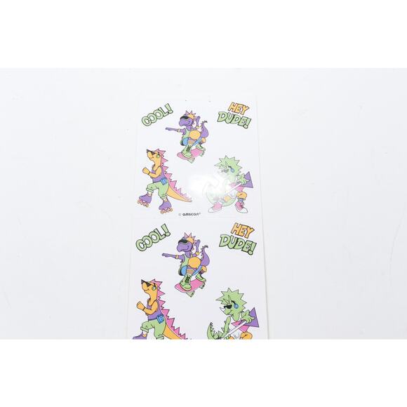 Cool Dude 90's Dinosaurs Animals Teenagers Stickers Paper Sheet Amscan Home Inte - Picture 2 of 3